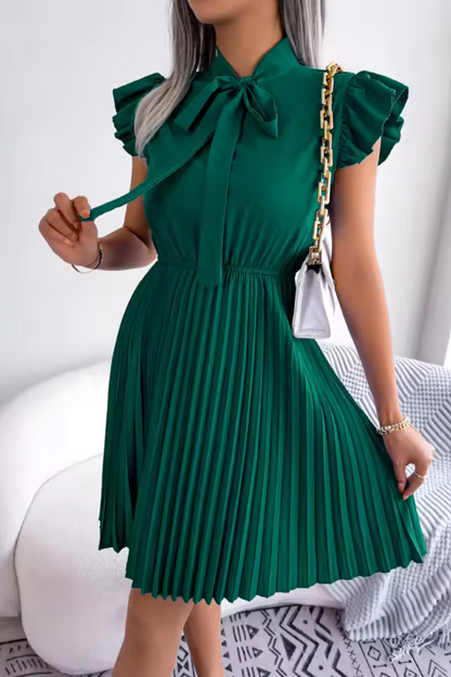 Ava | Sommer Elegantes Kleid mit hoher Taille und großen Falten