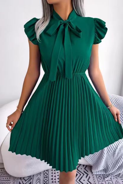 Ava | Sommer Elegantes Kleid mit hoher Taille und großen Falten