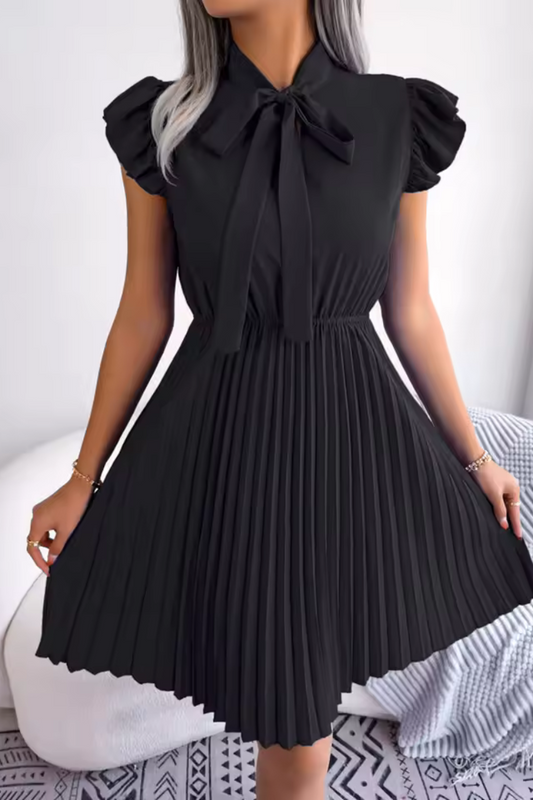 Ava | Sommer Elegantes Kleid mit hoher Taille und großen Falten
