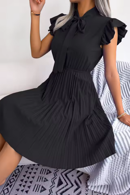 Ava | Sommer Elegantes Kleid mit hoher Taille und großen Falten