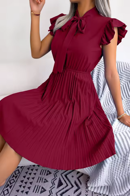 Ava | Sommer Elegantes Kleid mit hoher Taille und großen Falten