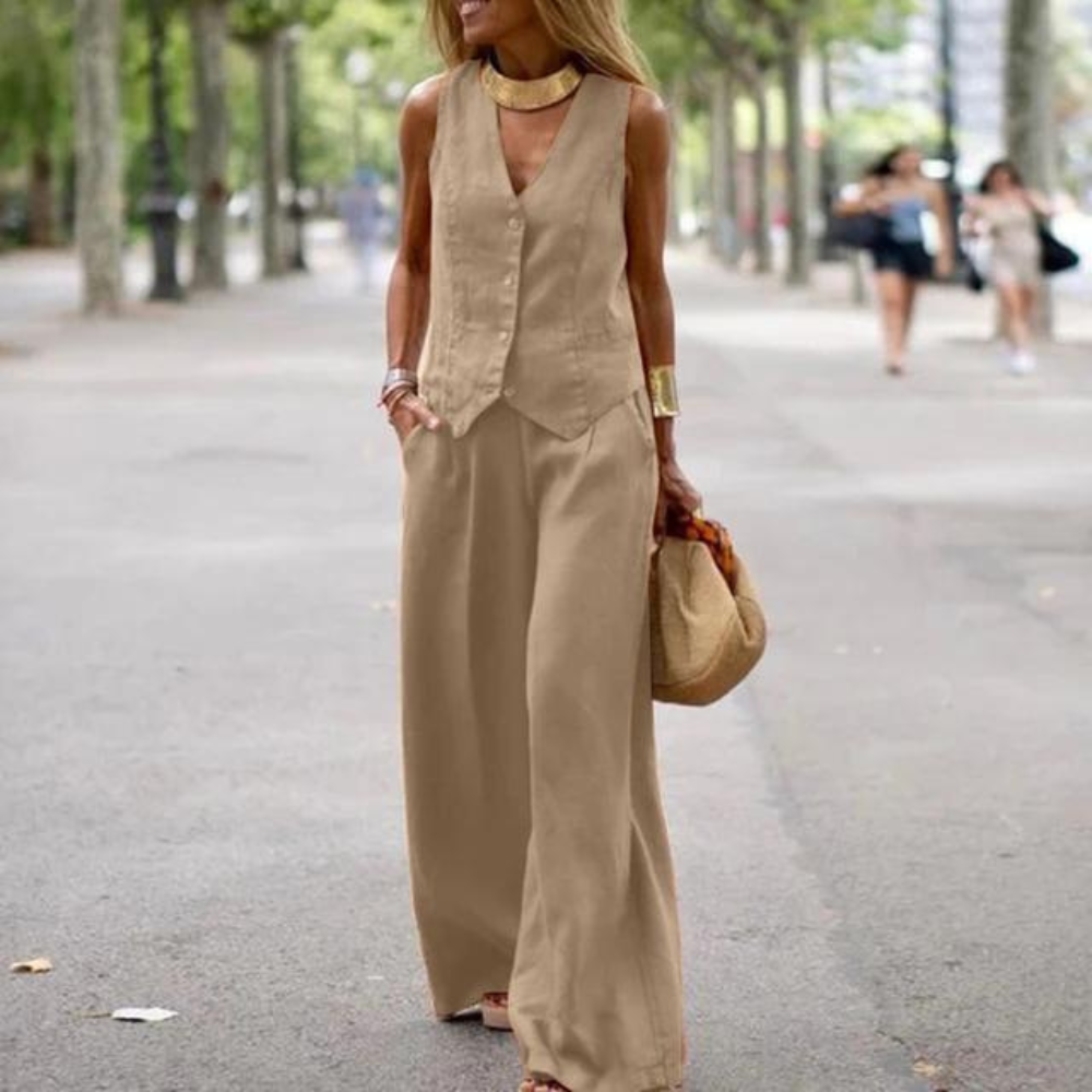Elegantes Set für Frauen - Oberteil und Hose