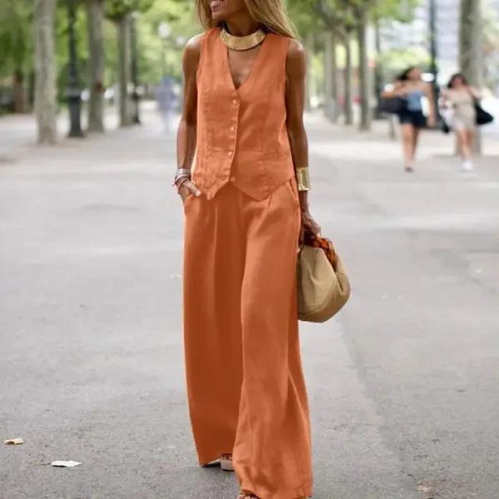 Elegantes Set für Frauen - Oberteil und Hose