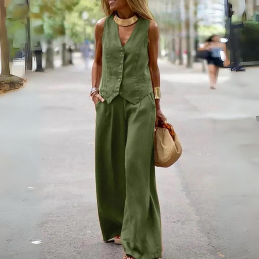 Elegantes Set für Frauen - Oberteil und Hose