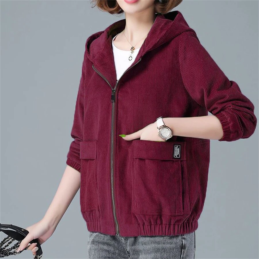 Fleur | Übergroße Cordjacke