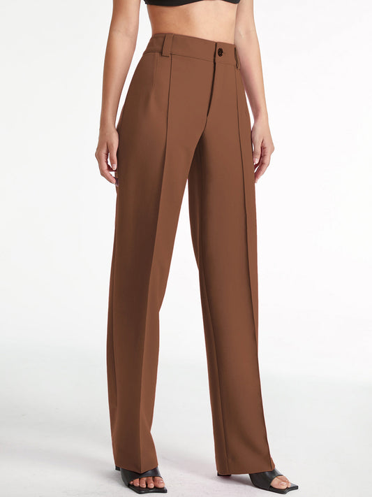 Plissierte Hose mit hoher Taille