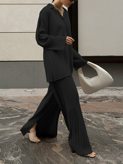 Übergroßes Freizeit-Set/Outfit | Plissee-Taschen 2-teilig