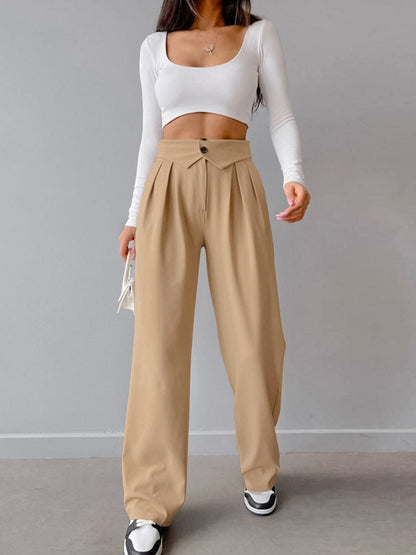 Trendige knöchelfarbene Hose für Damen