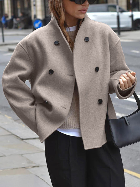 Übergroße Button-Down-Jacke