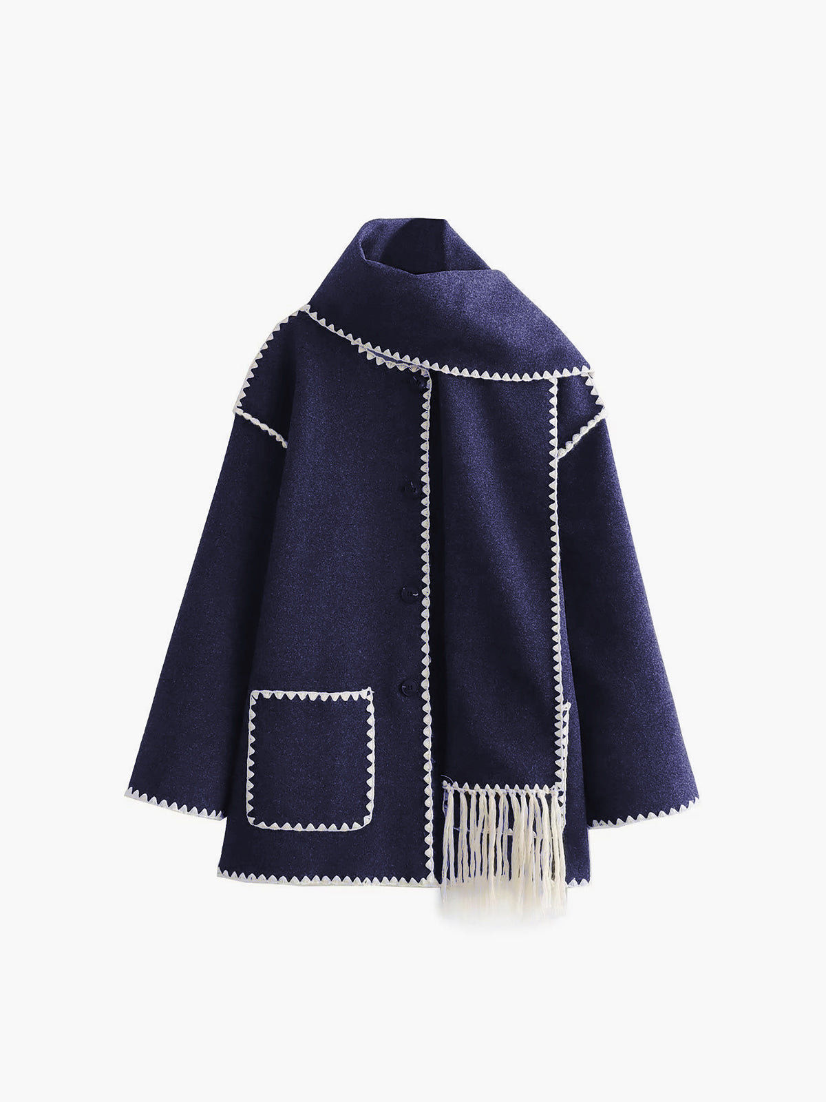 Kontrastbesatz | Jack/Jersey mit Schal