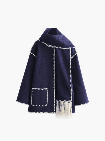 Kontrastbesatz | Jack/Jersey mit Schal