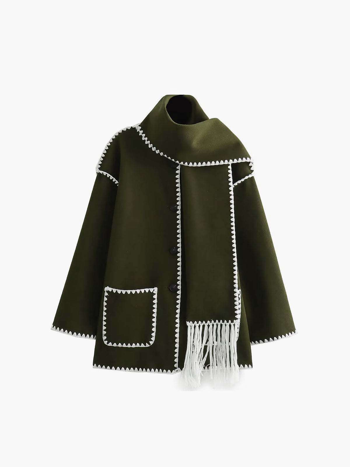Kontrastbesatz | Jack/Jersey mit Schal