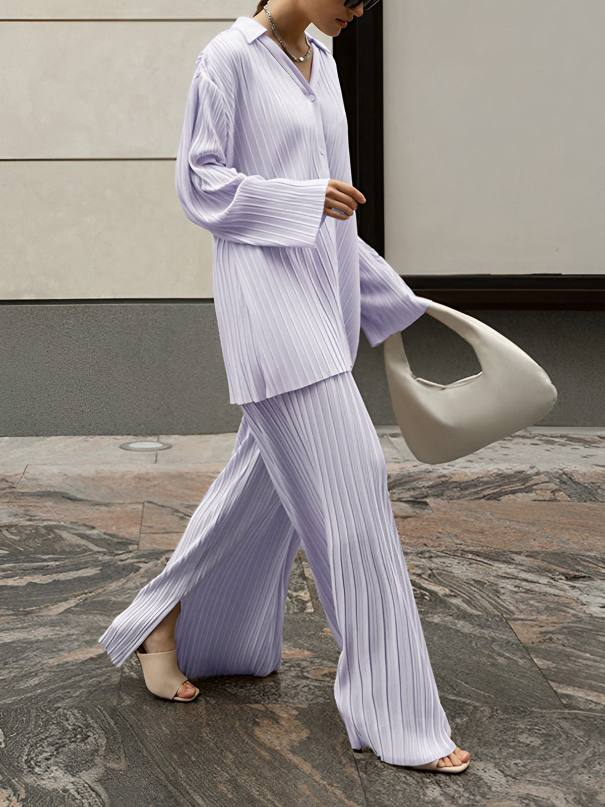 Übergroßes Freizeit-Set/Outfit | Plissee-Taschen 2-teilig