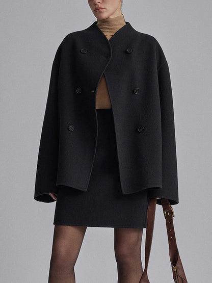 Übergroße Button-Down-Jacke