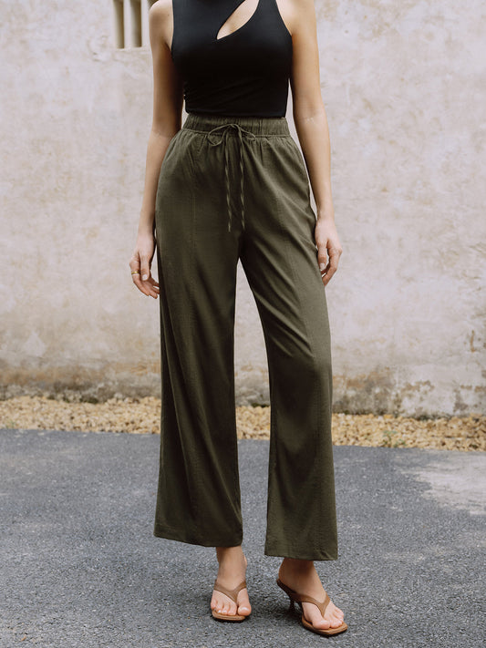 Camille - Weite Hose aus Leinen