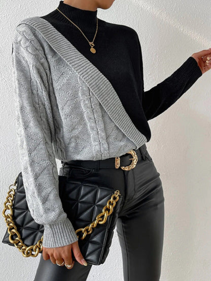 Evelyn - Lässiger asymmetrischer Damenpullover