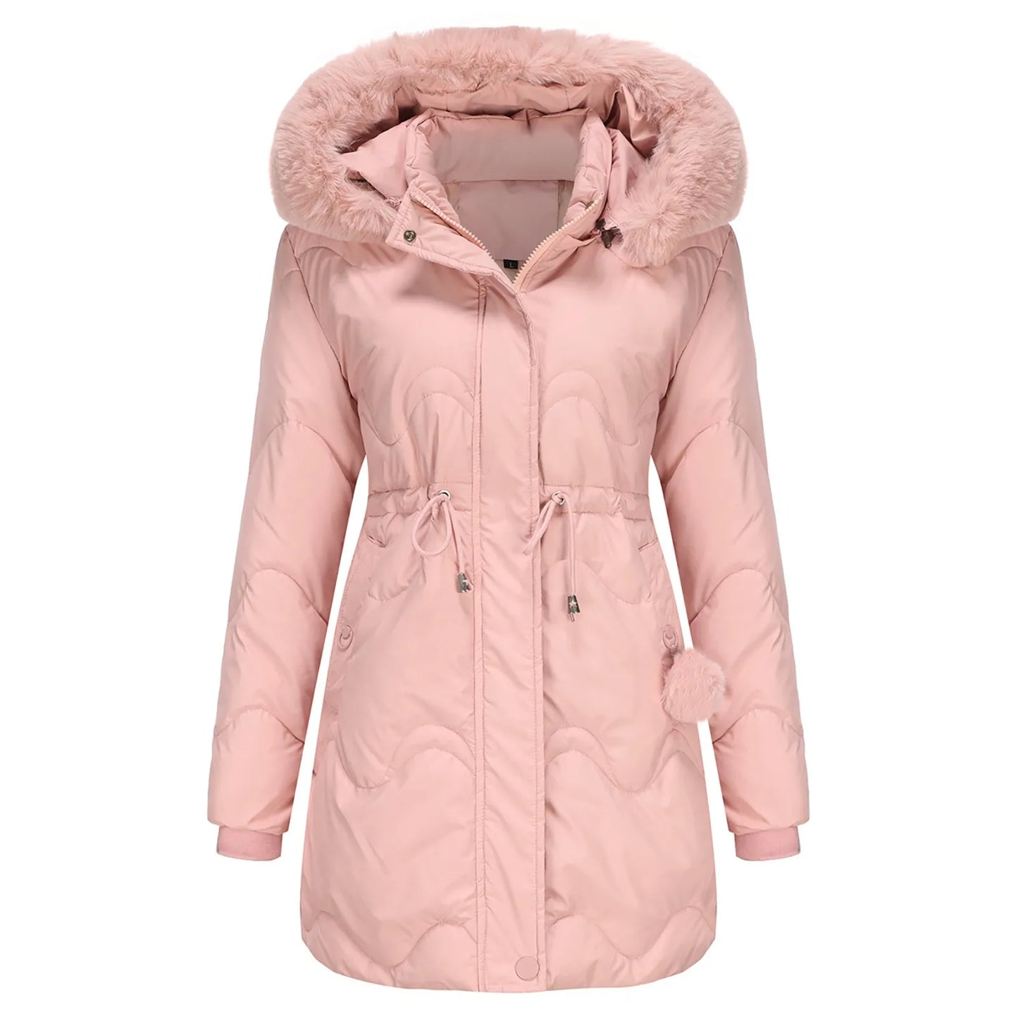 Wintermantel mit flauschigem Kragen - Renata