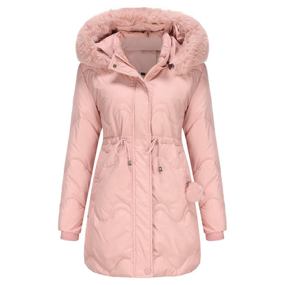 Wintermantel mit flauschigem Kragen - Renata