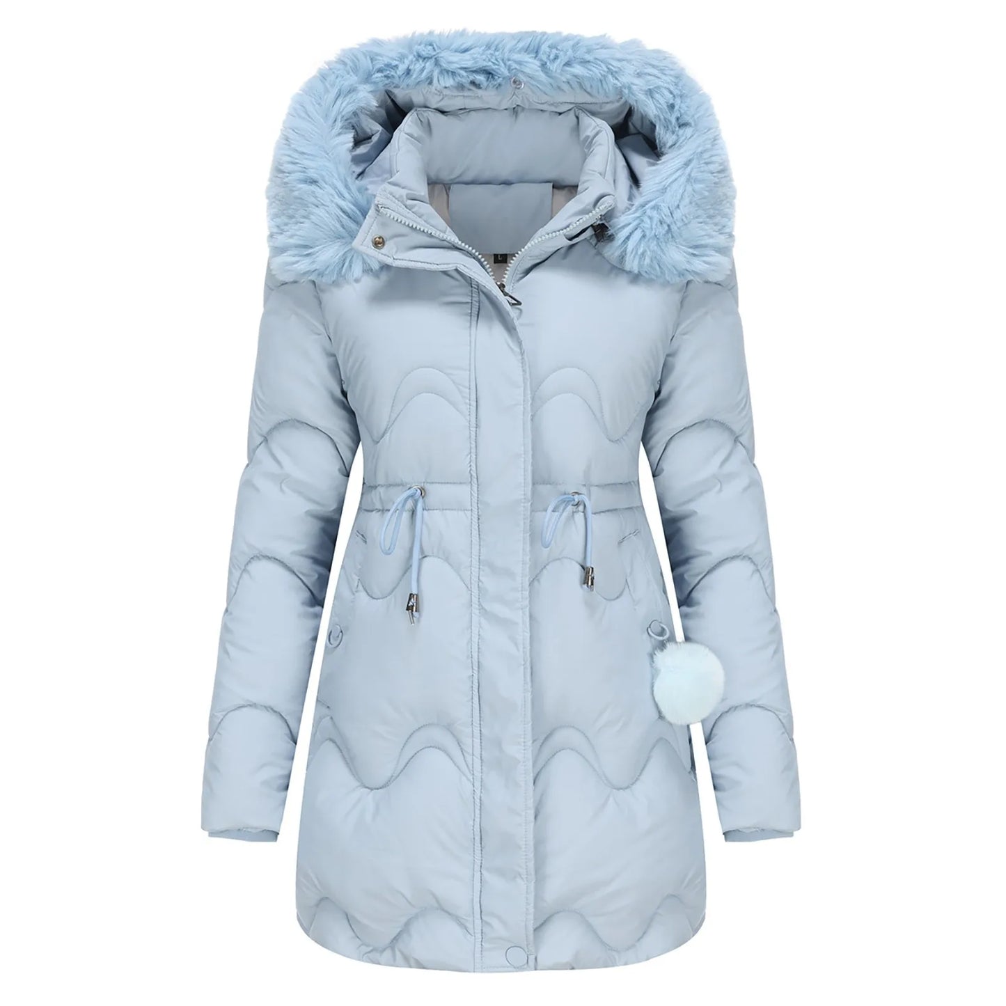 Wintermantel mit flauschigem Kragen - Renata