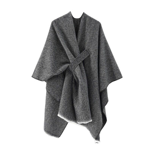 Mia Kaschmir-Poncho | Retro & Stilvoll