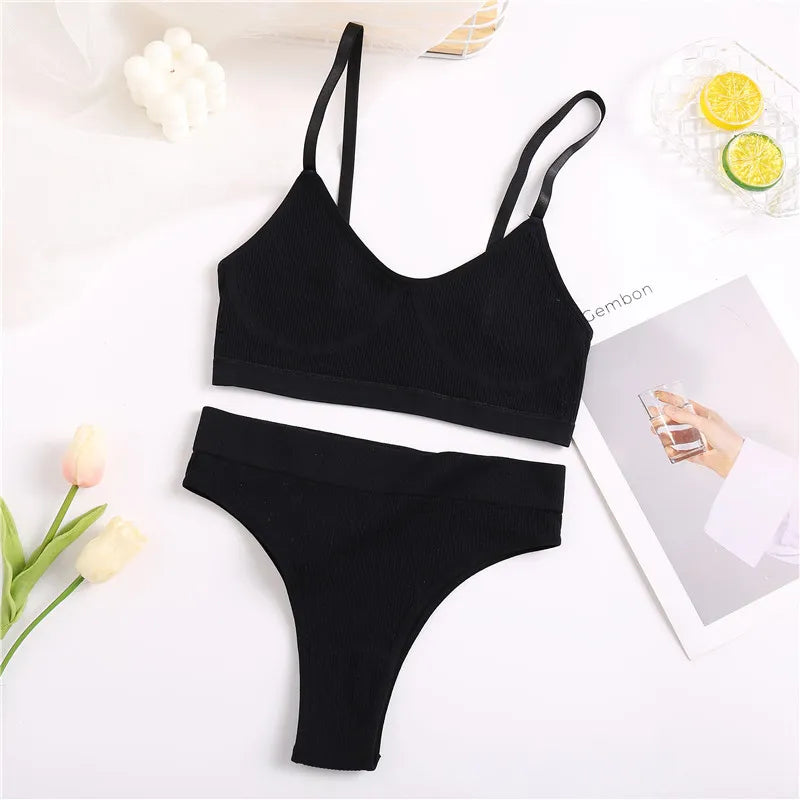 Nahtloses Unterwäsche-Set | Mit sexy hoher Taille!
