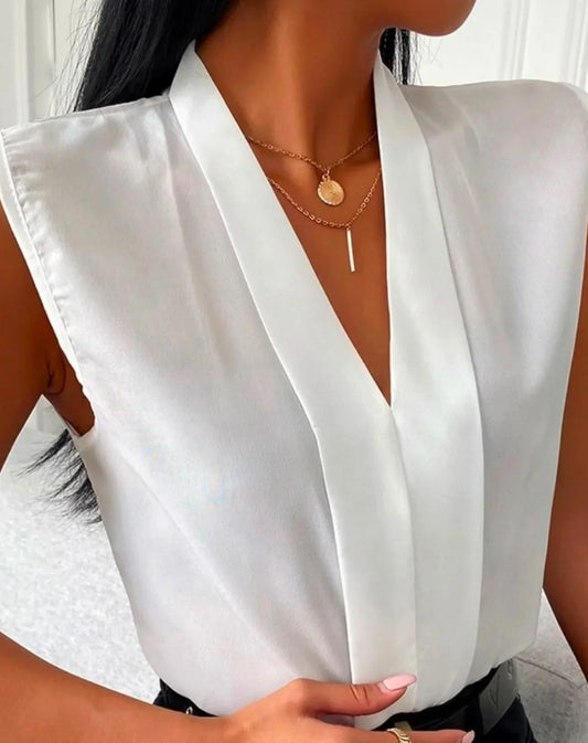 Vikkie Bluse | Ärmellose Bluse