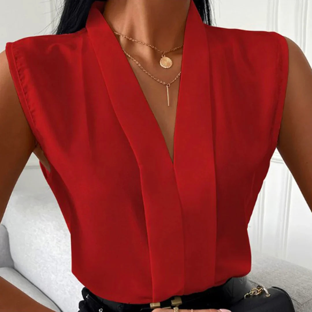 Vikkie Bluse | Ärmellose Bluse