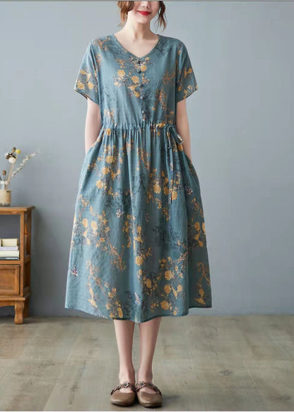 Cheeria - Kleid mit Taschen und V-Ausschnitt