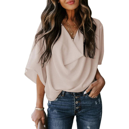 Nellie - Drapierte Bluse für Frauen - Elegant & vielseitig
