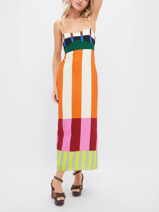 Langes Kleid Paloma Mehrfarbig Bengalen