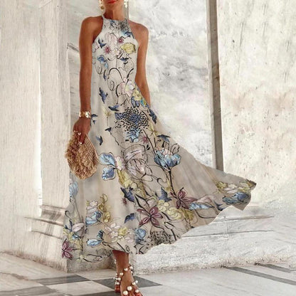 Vera - Ärmelloses Maxikleid mit Neckholder