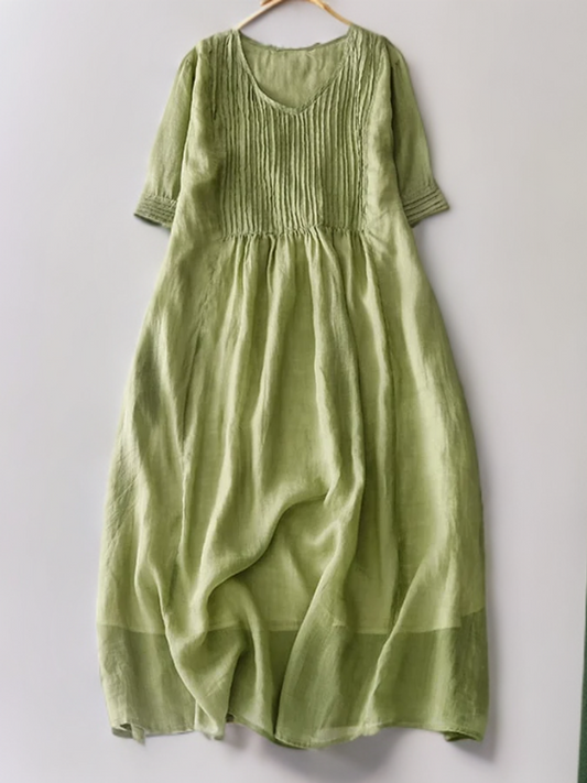 Bianca - Elegantes, lockeres Kleid mit Falten