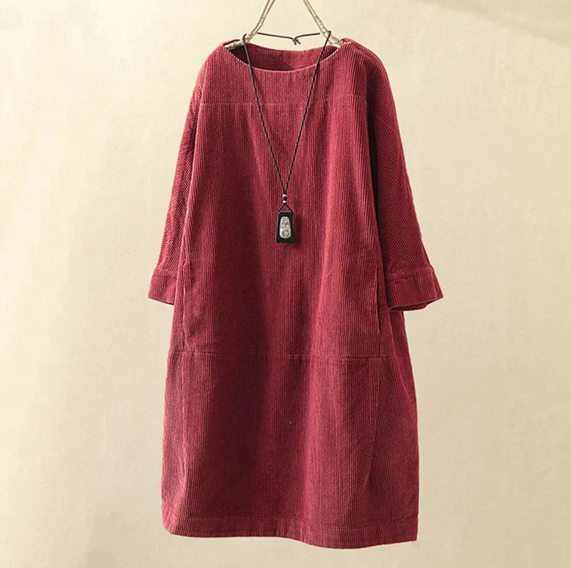 super stylisches und hochwertiges Cordkleid