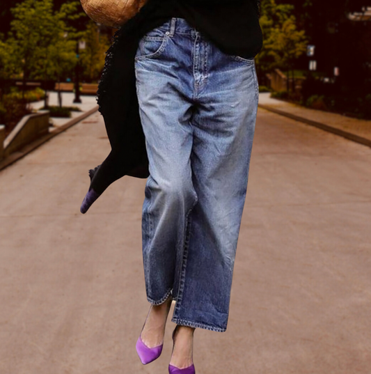 Pauline - Eine sehr elegante Jeans mit weitem Schnitt