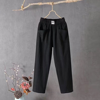 MARIKA - Leinenhose mit elastischem Bund