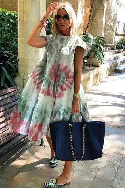 Billie - Schönes weiches Kleid mit A-Linien-Druck