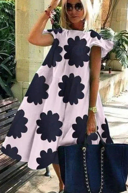 Billie - Schönes weiches Kleid mit A-Linien-Druck