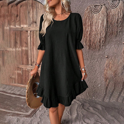 Mia - Elegantes Kleid mit Puffärmeln