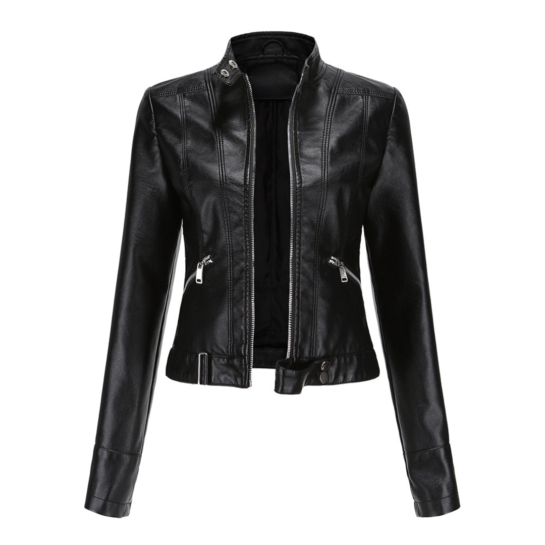 Stylische Lederjacke für Frauen mit Gürtel