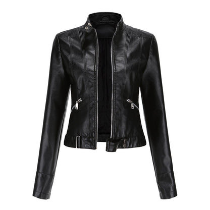 Stylische Lederjacke für Frauen mit Gürtel