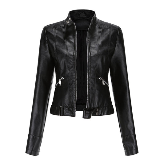 Stylische Lederjacke für Frauen mit Gürtel