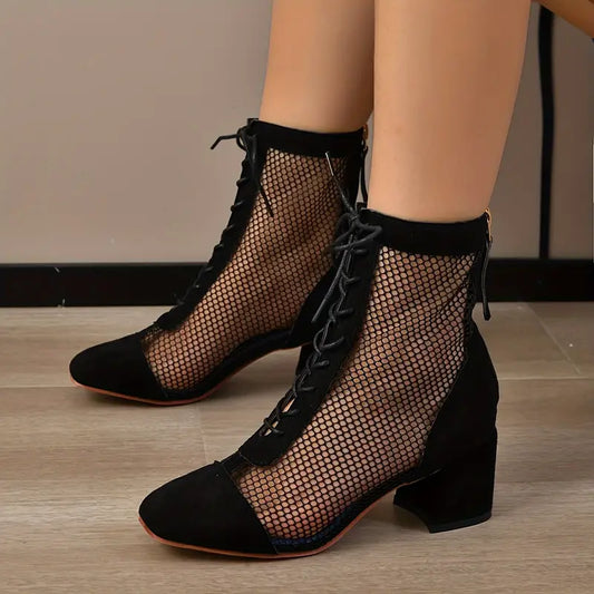 Stiefel mit dicken Absätzen für Frauen - Aurelie