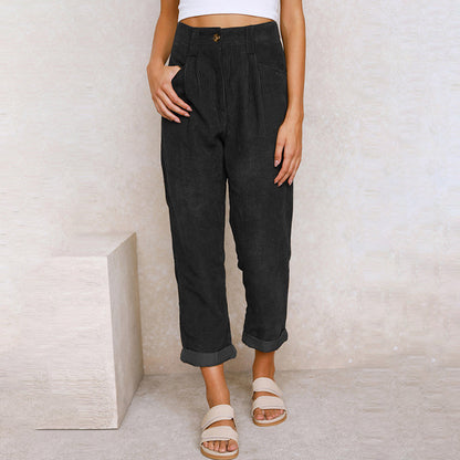 Hosen mit hoher Taille für Frauen