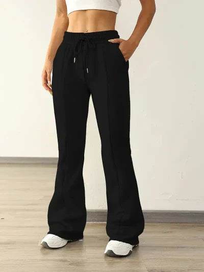 lässige Hose mit weitem Bein für Frauen