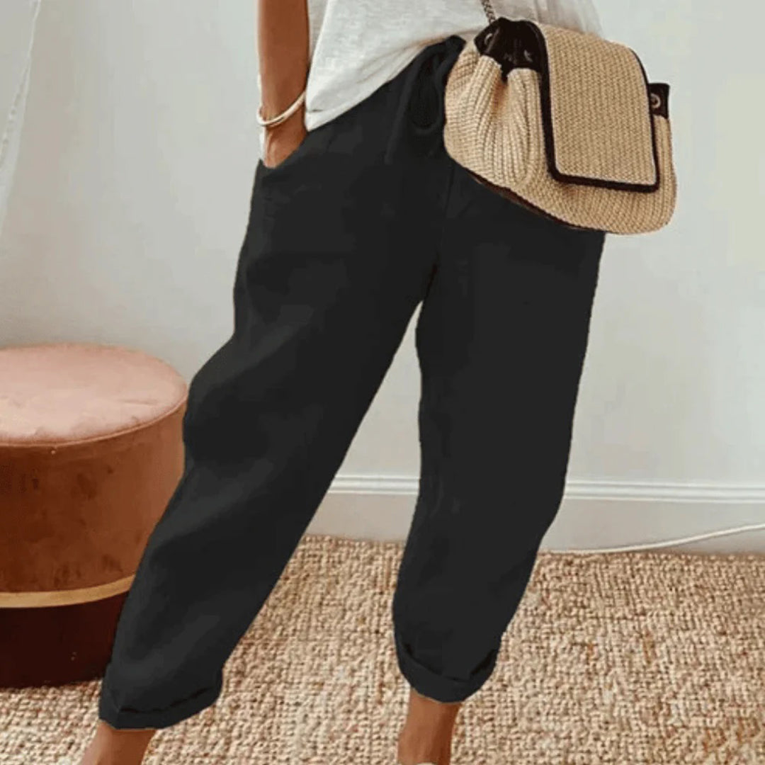 MARTINA - Bequeme Hose mit Kordelzug