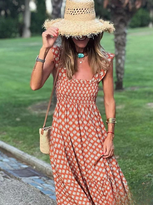 Bloom - Maxikleid mit böhmischem Print:
