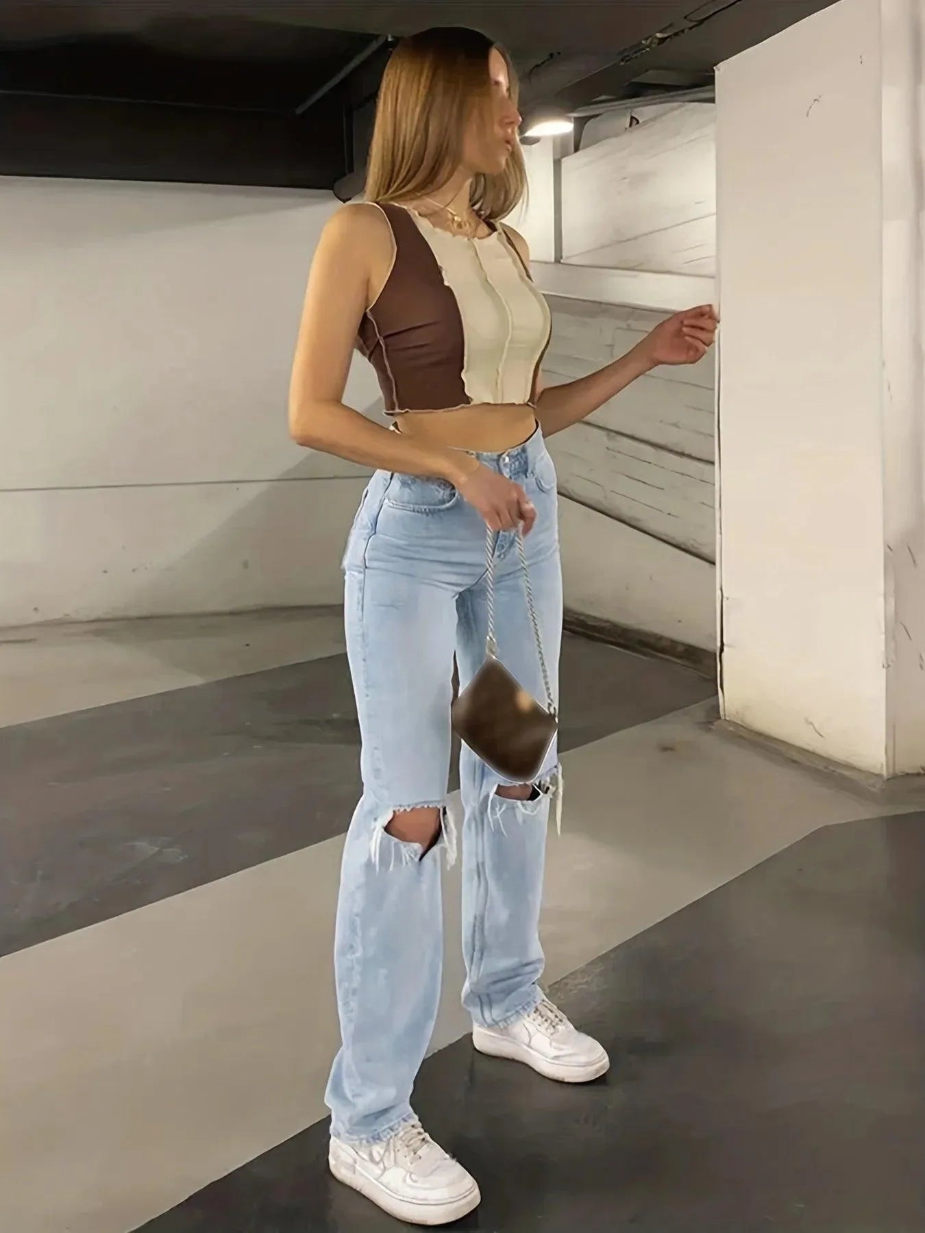 Lässige Denim-Hose - Zerrissen - Hochwertiger Denim - Perfekt für legere Anlässe