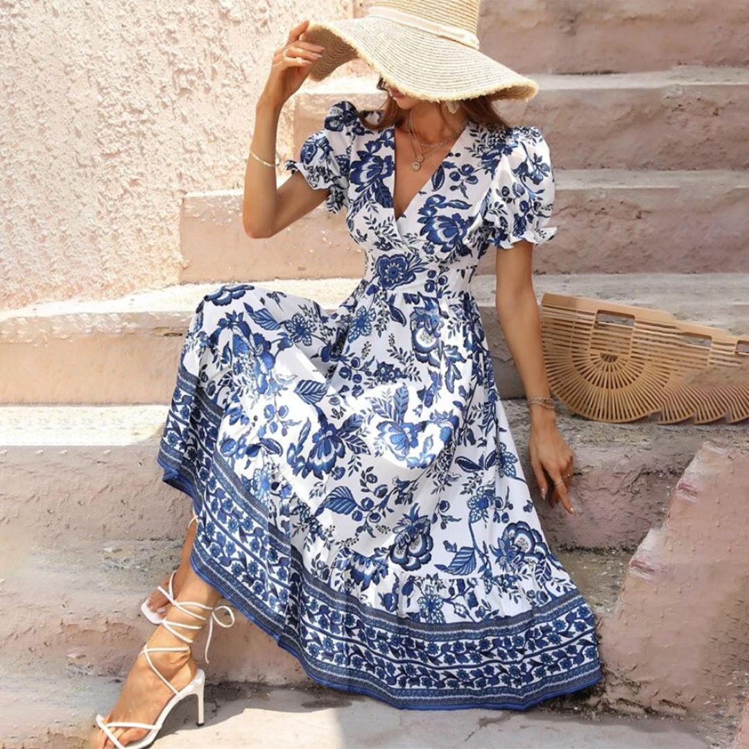 Julia - Stilvolles geblümtes Kleid
