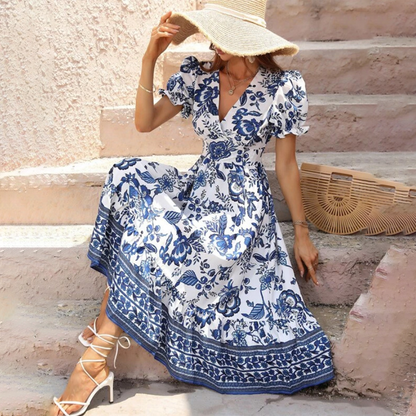 Julia - Stilvolles geblümtes Kleid