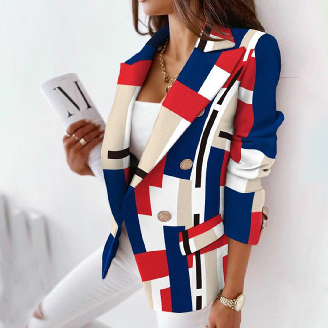 Roselle - Minimalistisch gemusterte Jacke für Frauen